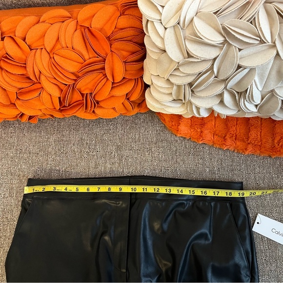 ❣️🆕Calvin Klein Black Faux Leather Slim Leg Suit Pants❣️ - Picture 9 of 11